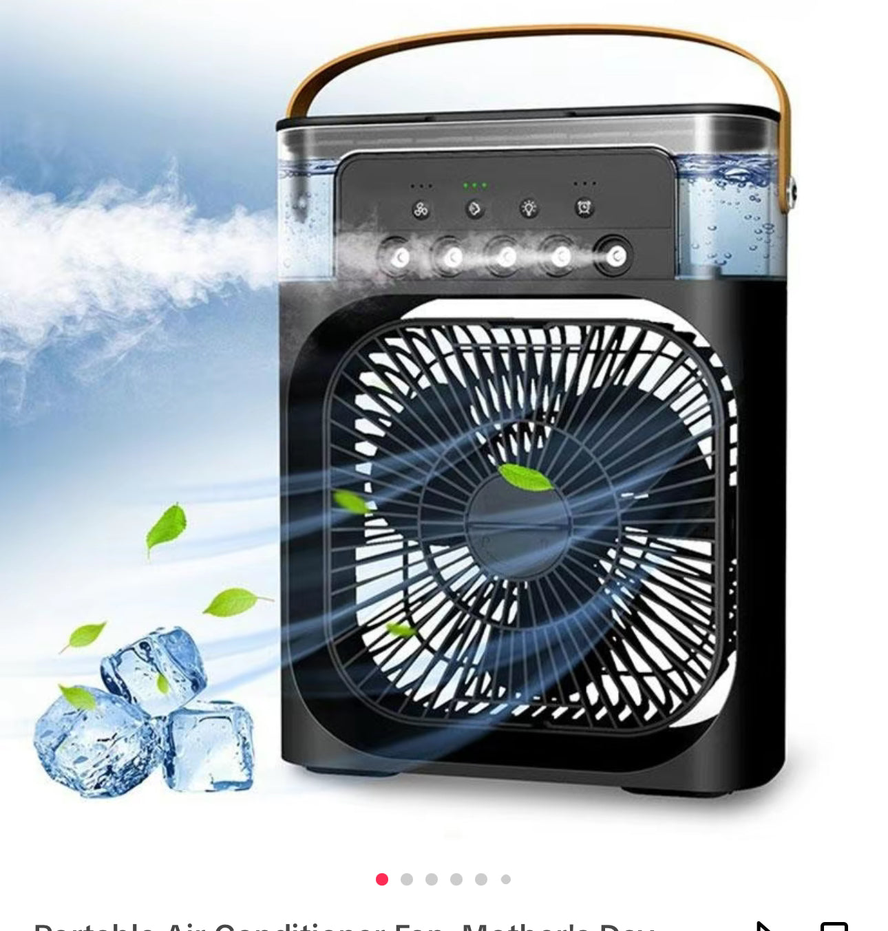 Portable 3-in-1 Air Cooler Fan with Humidifier